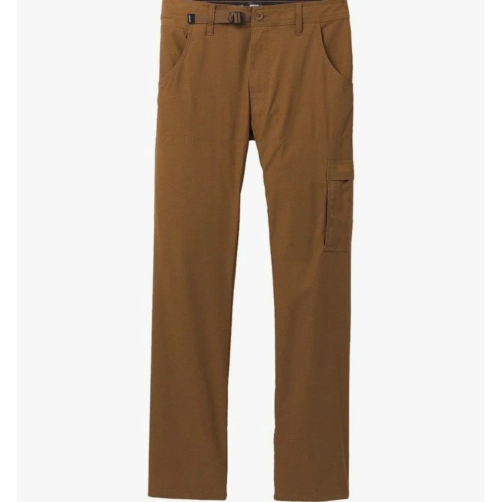 NEW prAna Men's Stretch Zion Slim Pants II in Sepia Brown 34 x 30